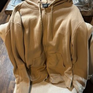 Men's Tan Hoodie Sweater